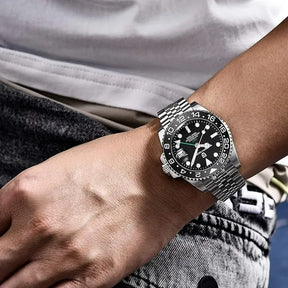 Relógio Automático Preto GMT Date Jubilee | URBANO'S