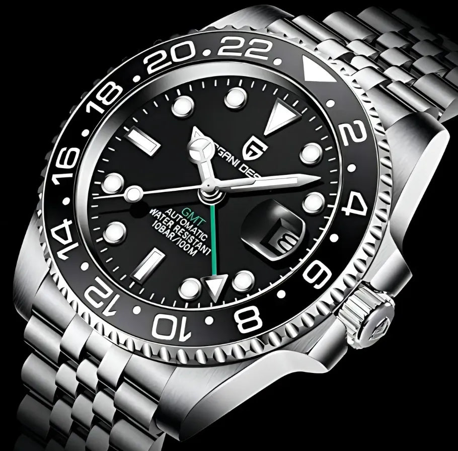 Relógio Automático Preto GMT Date Jubilee | URBANO'S