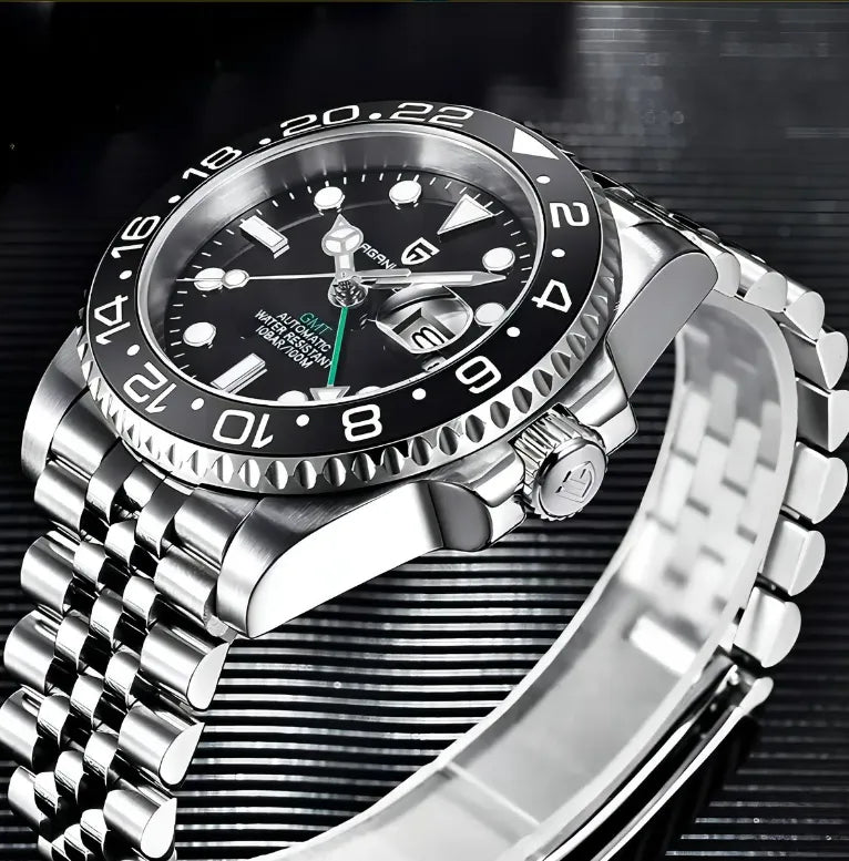 Relógio Automático Preto GMT Date Jubilee | URBANO'S