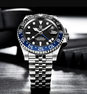 Relógio Automático Preto Azul GMT Date Jubilee | URBANO'S
