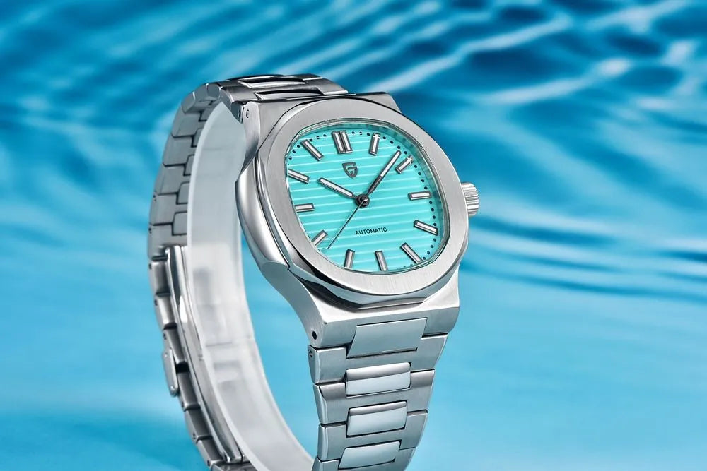 Relógio Automático Azul Turquesa Nautic | URBANO'S