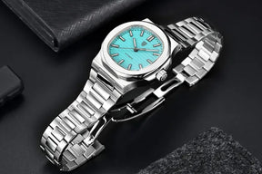 Relógio Automático Azul Turquesa Nautic | URBANO'S