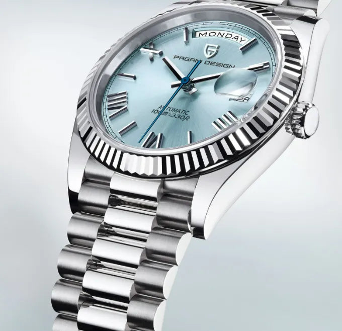 Relógio Automático Azul Turquesa President Date | URBANO'S