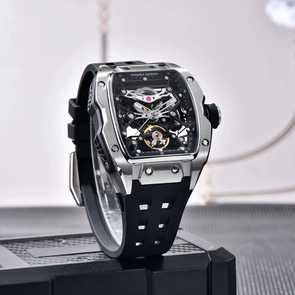 Relógio Automático Prata Spectra Tourbillon | URBANO'S