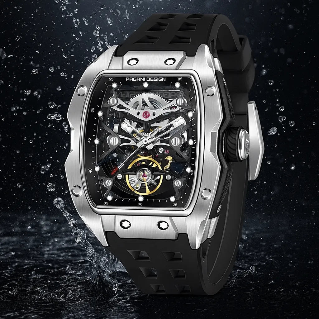 Relógio Automático Prata Spectra Tourbillon | URBANO'S