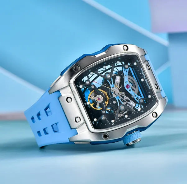 Relógio Automático Azul Spectra Tourbillon | URBANO'S