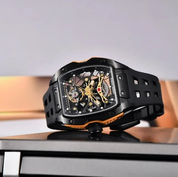 Relógio Automático Preto Spectra Tourbillon | URBANO'S