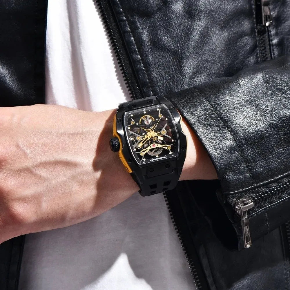 Relógio Automático Preto Spectra Tourbillon | URBANO'S