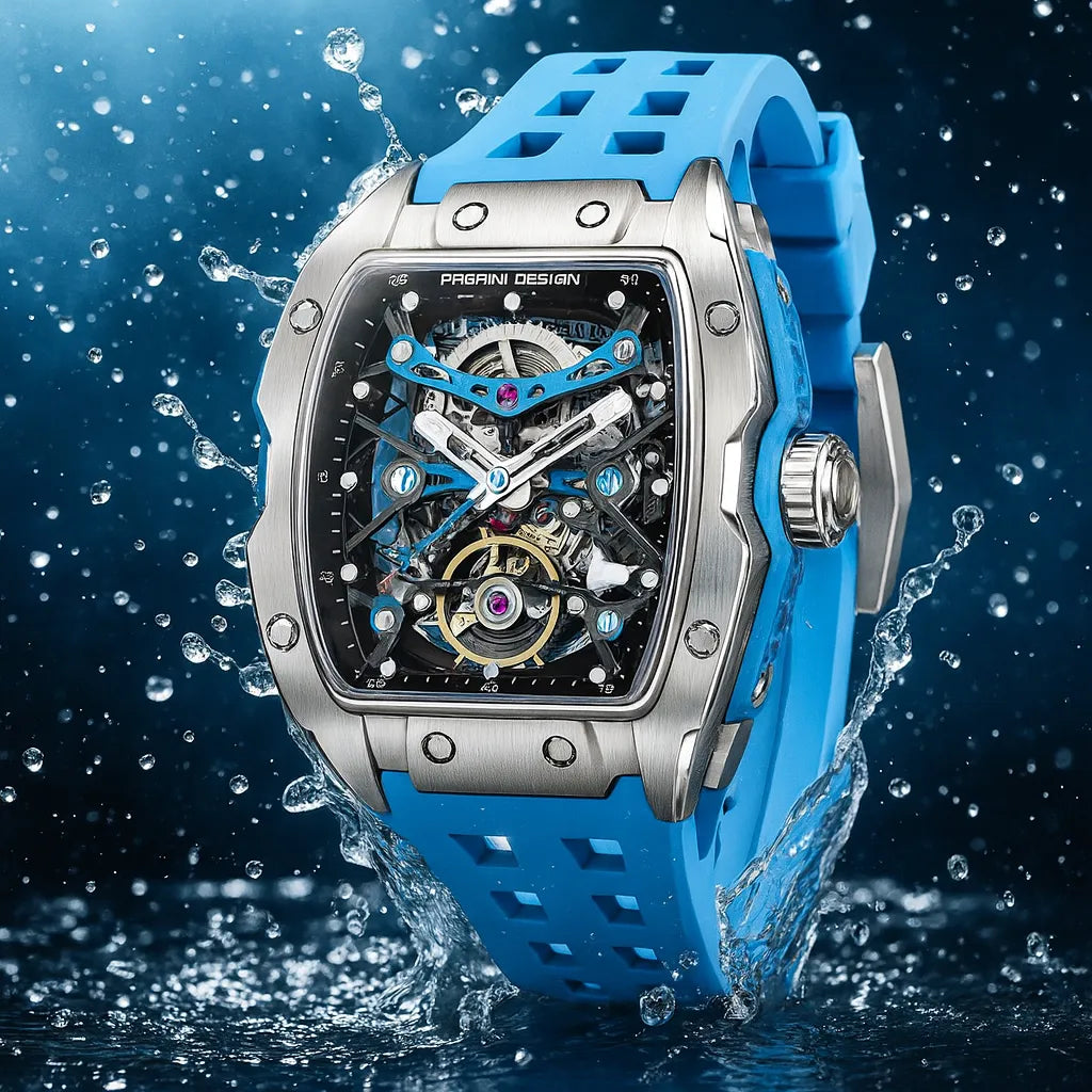 Relógio Automático Azul Spectra Tourbillon | URBANO'S