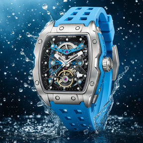 Relógio Automático Azul Spectra Tourbillon | URBANO'S
