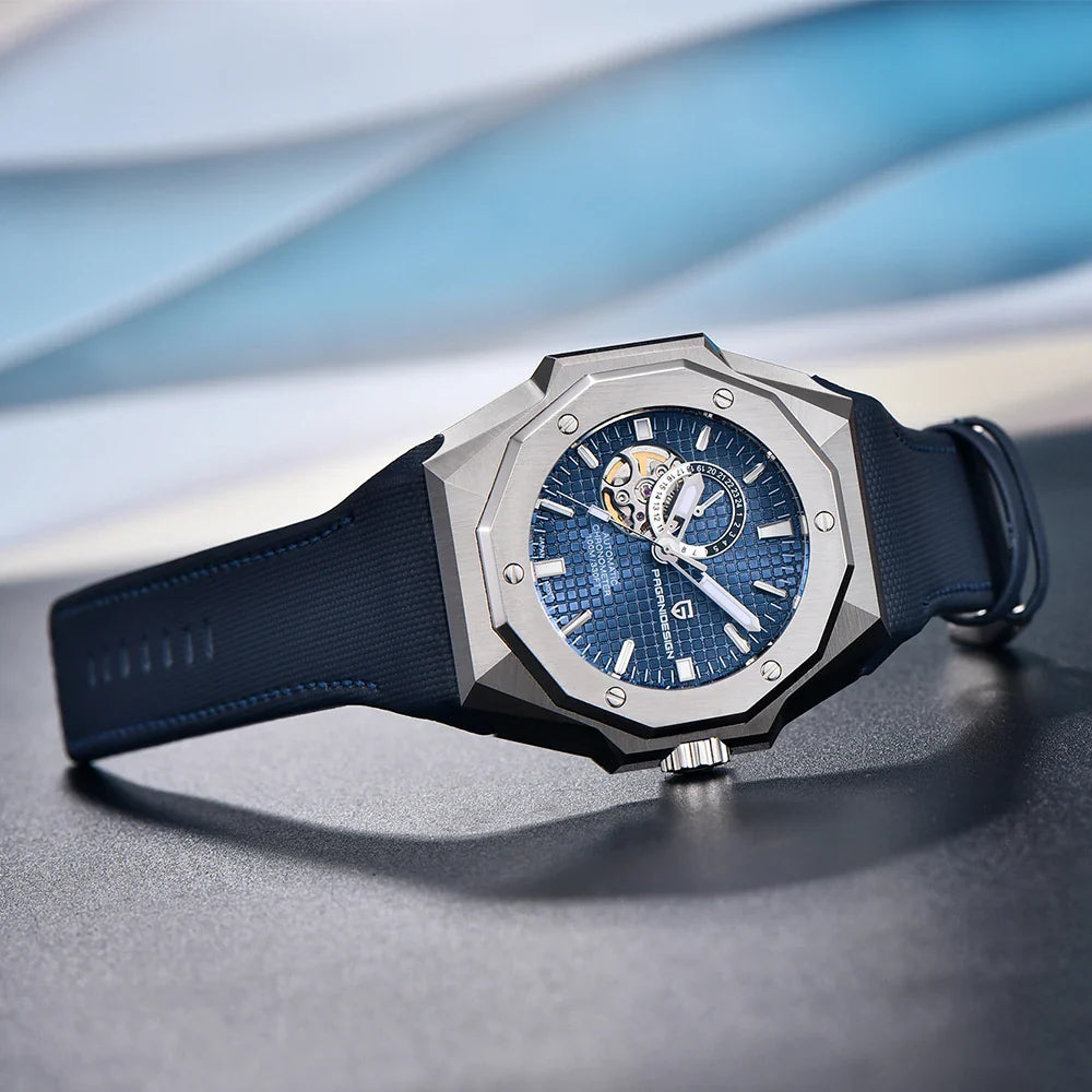Relógio Automático Prata Azul Royal | URBANO'S