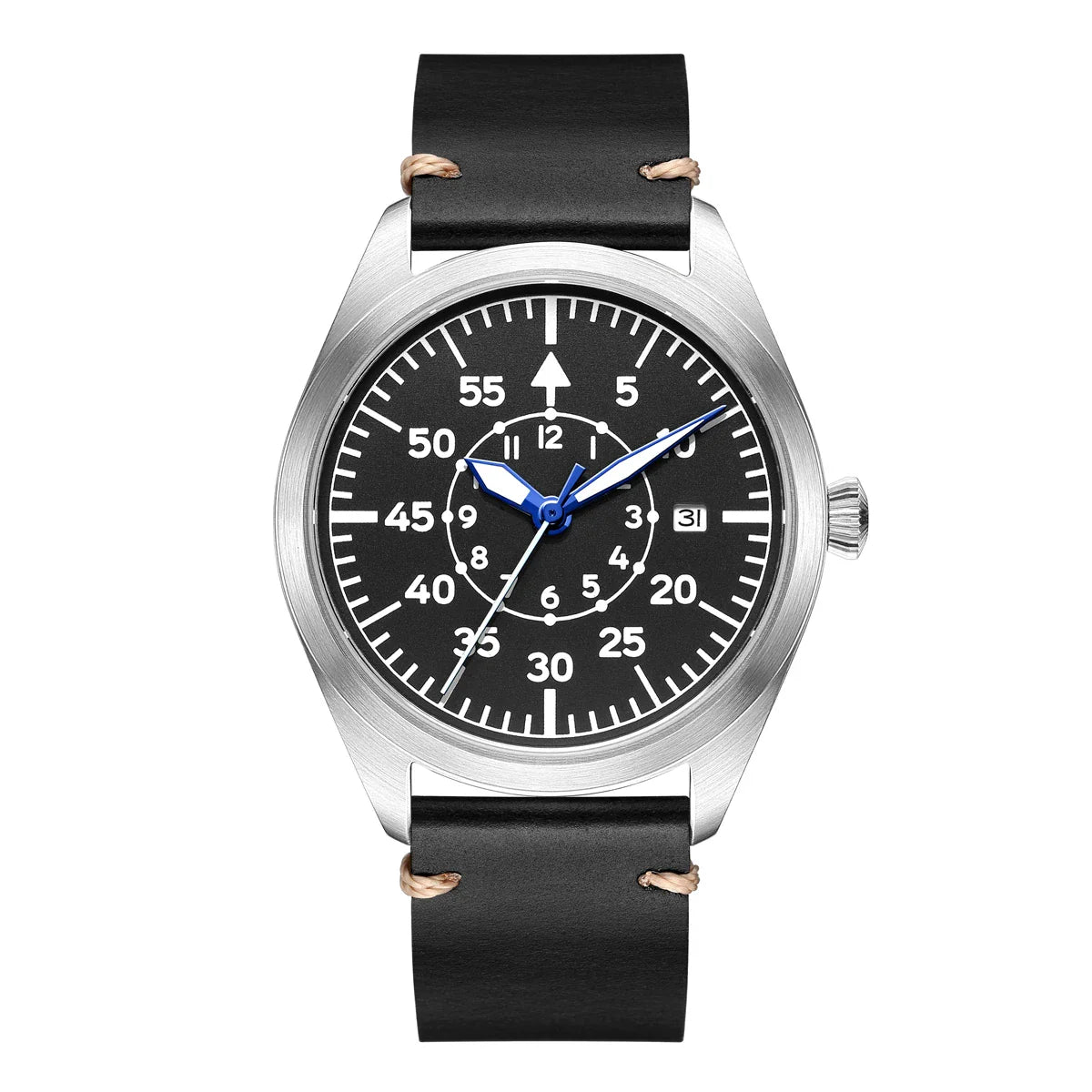 Relógio Militar Automático Pilot Aviator Preto | URBANO'S