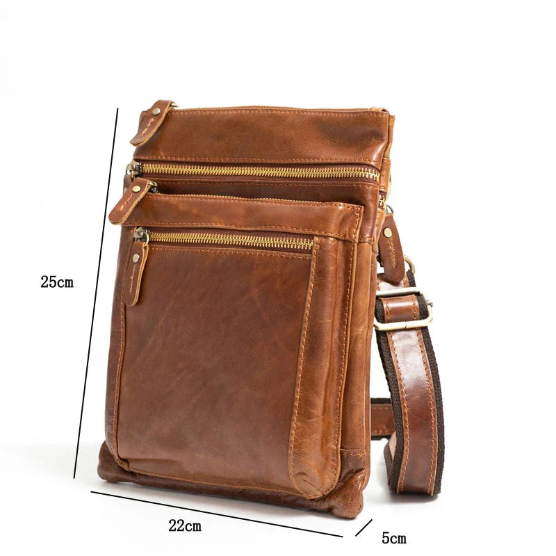 Shoulder Bag em Couro Legítimo Vicenza Marrom | URBANO'S