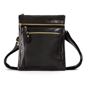 Shoulder Bag em Couro Legítimo Vicenza Preta | URBANO'S