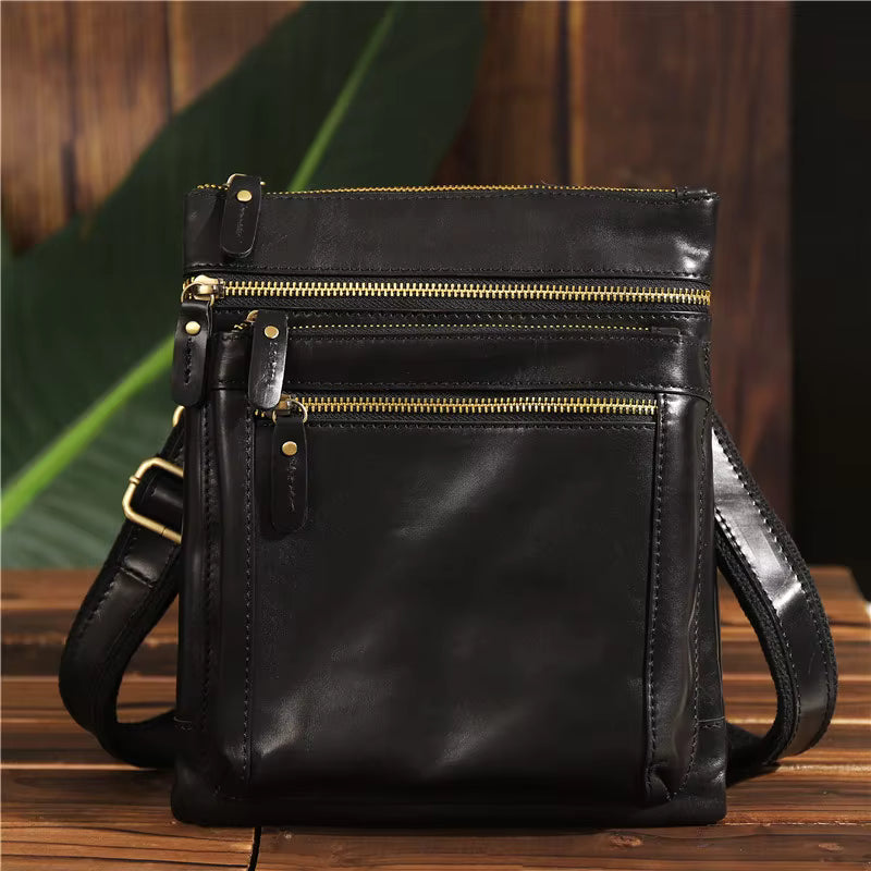 Shoulder Bag em Couro Legítimo Vicenza Preta | URBANO'S