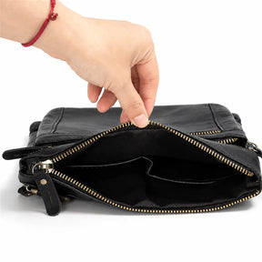 Shoulder Bag em Couro Legítimo Vicenza Preta | URBANO'S