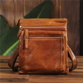 Shoulder Bag em Couro Legítimo Vicenza Marrom | URBANO'S