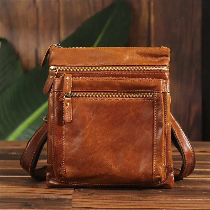 Shoulder Bag em Couro Legítimo Vicenza Marrom | URBANO'S