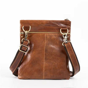 Shoulder Bag em Couro Legítimo Vicenza Marrom | URBANO'S