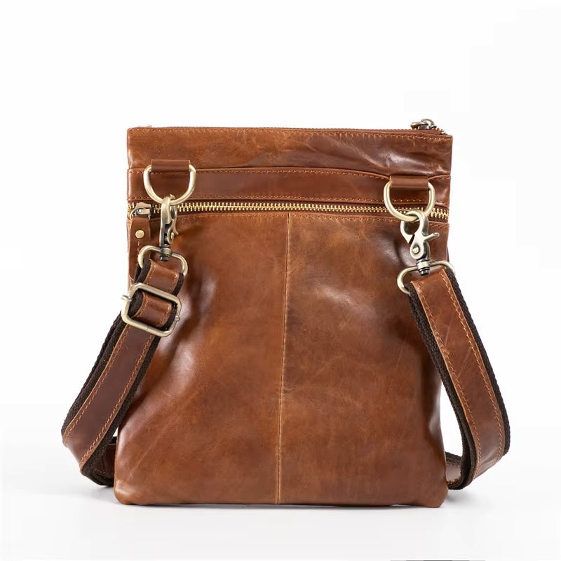 Shoulder Bag em Couro Legítimo Vicenza Marrom | URBANO'S