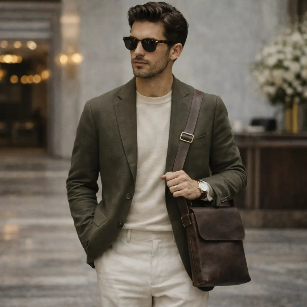 Bolsa Shoulder Bag Masculina Santorini | URBANO'S
