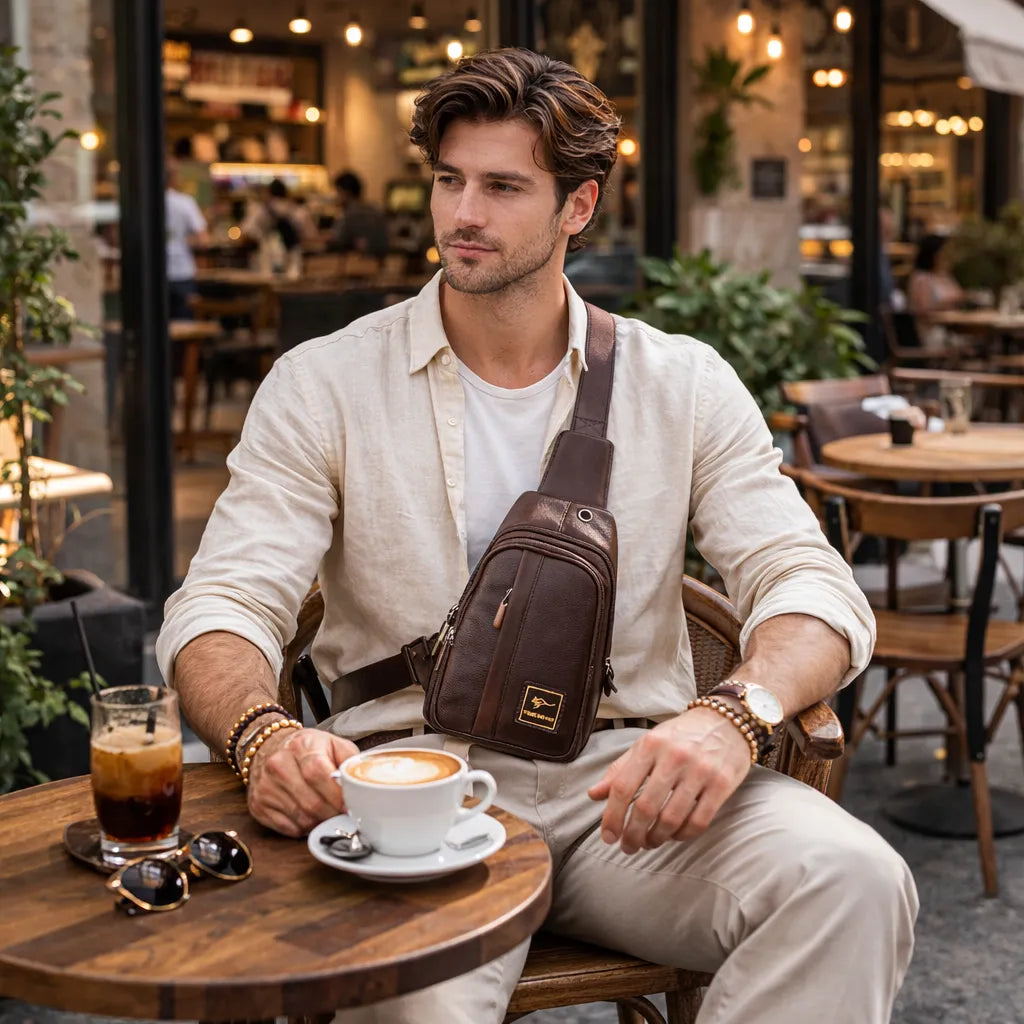 Bolsa Shoulder Bag Patrizio Marrom | URBANO'S