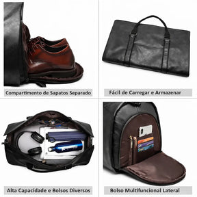 Bolsa de Viagem Cavaliere Preta | URBANO'S