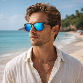 Óculos de Sol Masculino Navor Azul | URBANO'S