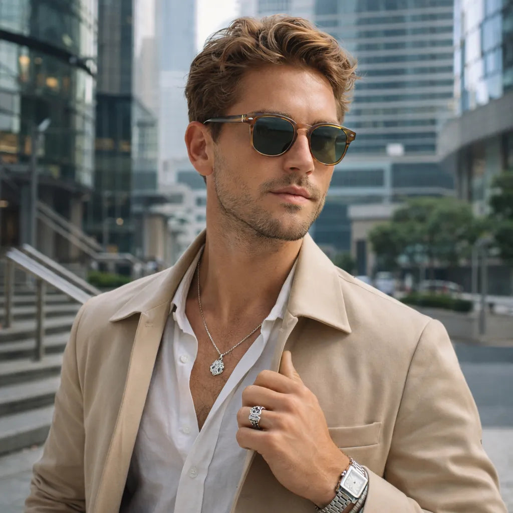 Óculos de Sol Masculino Zarkel Verde | URBANO'S