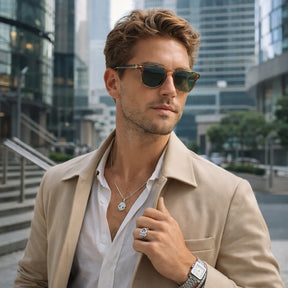 Óculos de Sol Masculino Zarkel Verde | URBANO'S