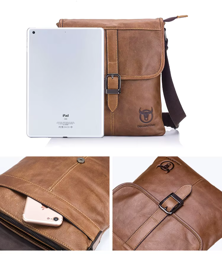 Shoulder Bag Masculina Chicago Marrom | URBANO'S