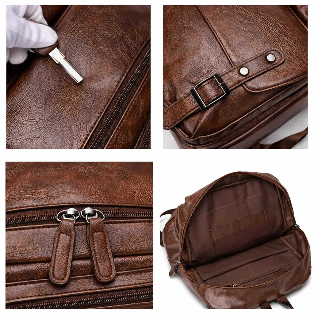 Mochila Executiva Carbone Marrom | URBANO'S