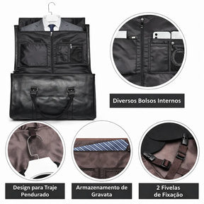 Bolsa de Viagem Cavaliere Preta | URBANO'S