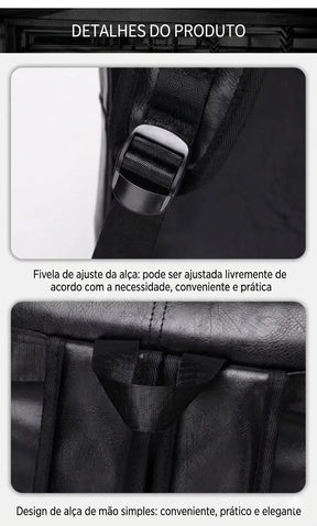 Mochila Executiva Carbone Preta | URBANO'S