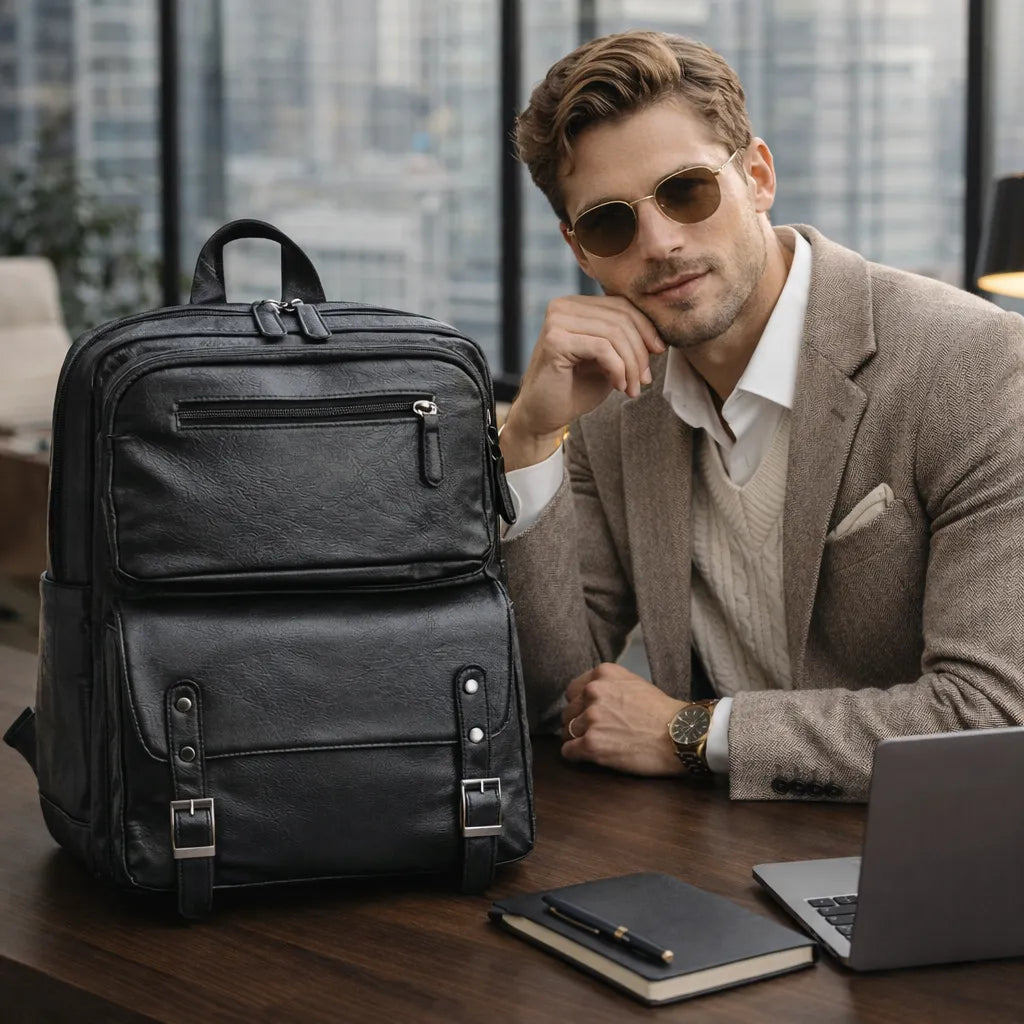 Mochila Executiva Carbone Preta | URBANO'S