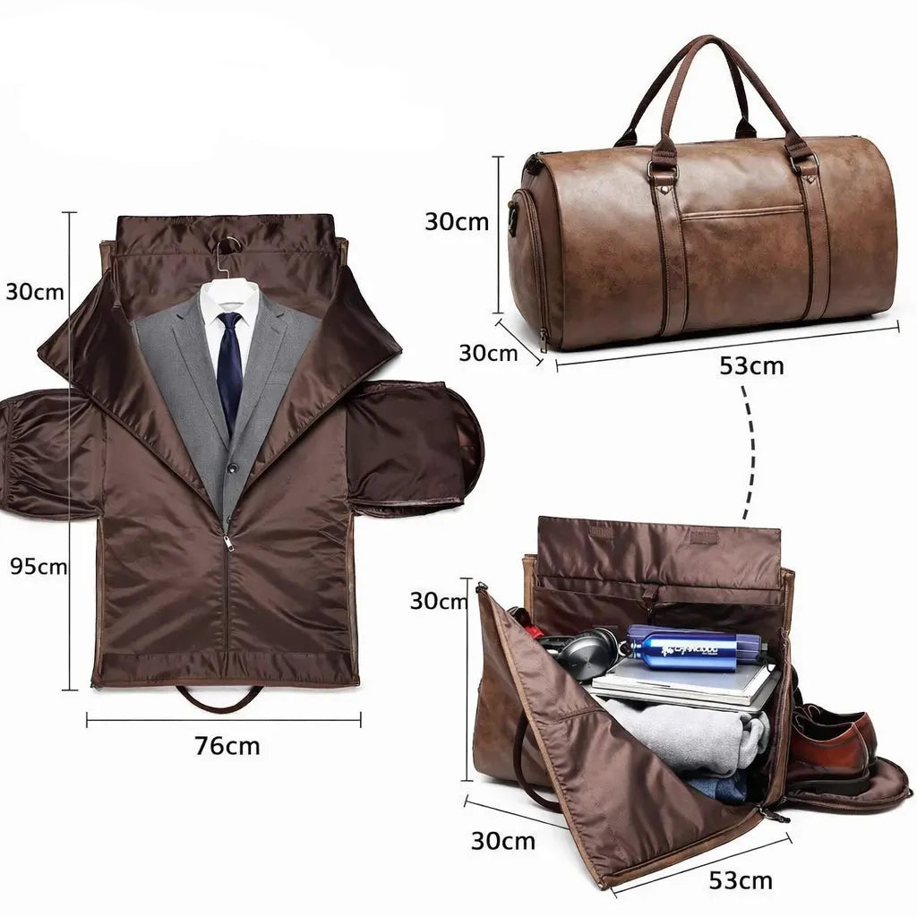 Bolsa de Viagem Cavaliere Marrom | URBANO'S