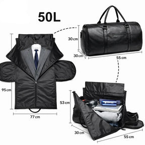 Bolsa de Viagem Cavaliere Preta | URBANO'S